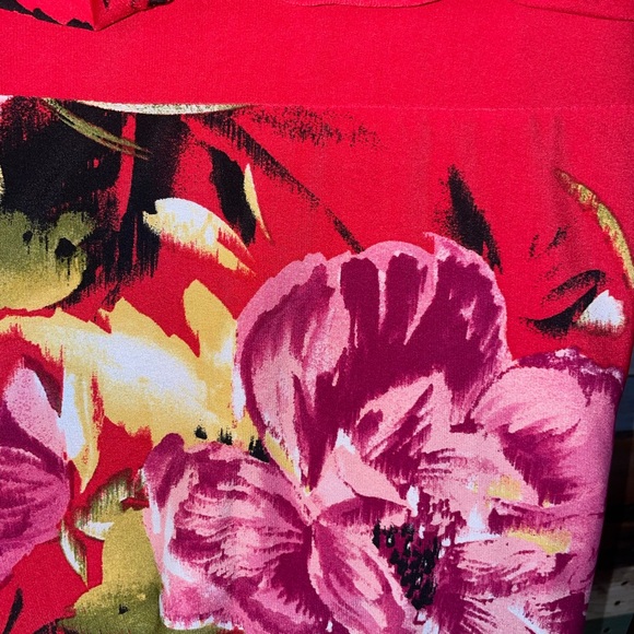 Studio I Blouson Dress Tropical Floral Print 12 - Picture 10 of 16